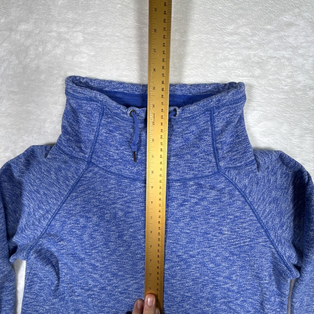 Gap Heathered Blue Cowl Neck Pullover Sweatshirt Hoodie Women's Medium - Picture 5 of 6